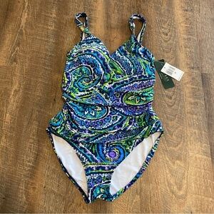 NWT Ralph Lauren One Piece Swimsuit Size 10